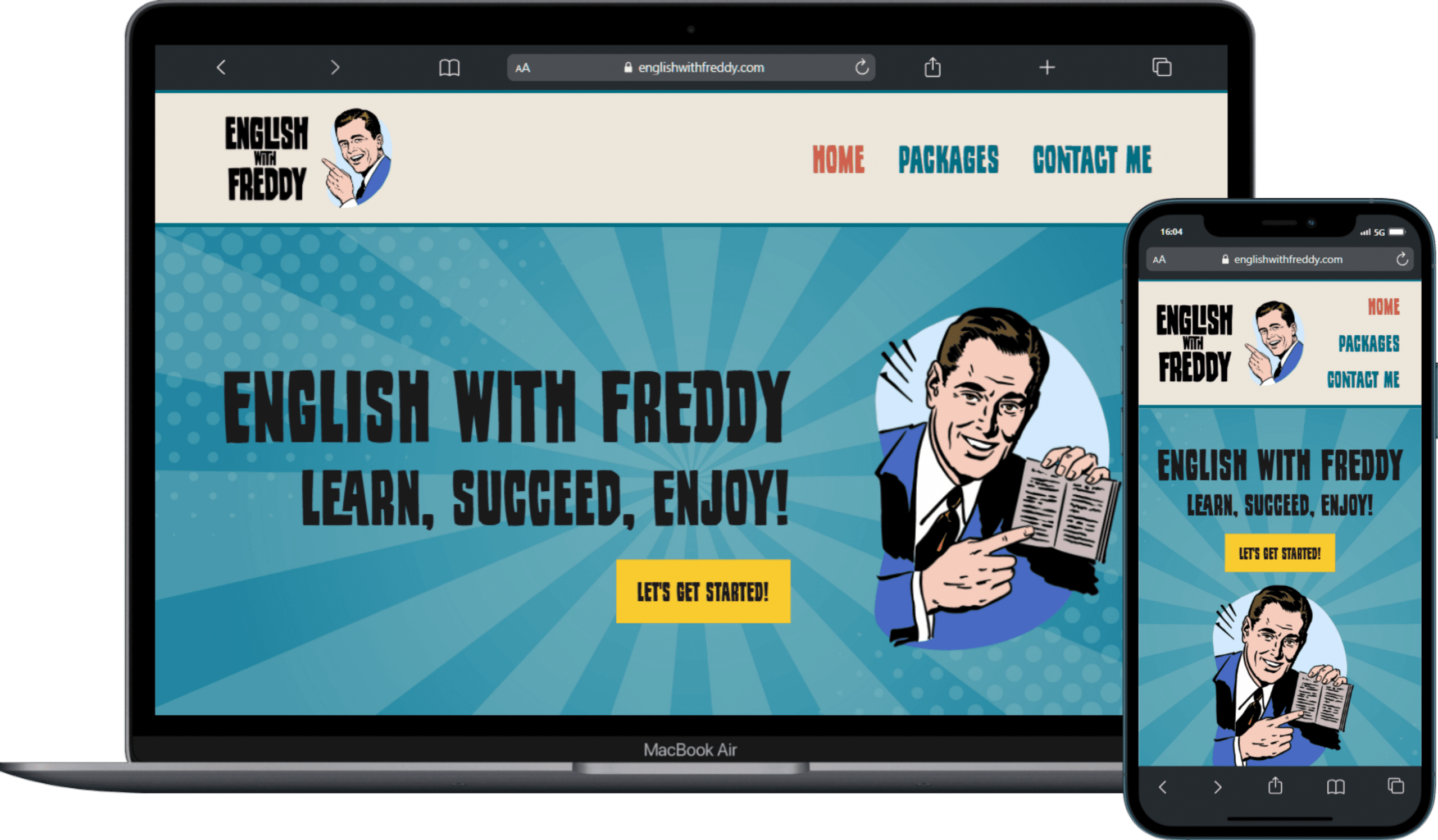 English With Freddy Logo